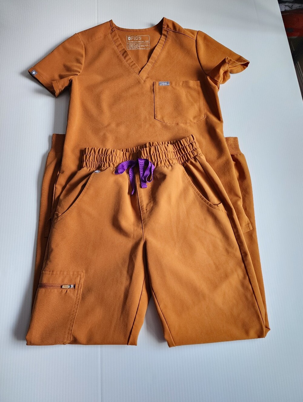 Figs Atlantic Fall Orange XXS Set